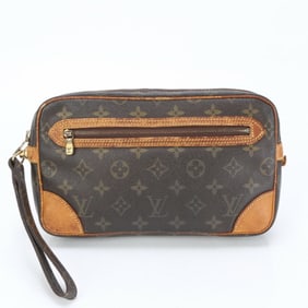 Louis Vuitton Monogram Marly Dragonne GM M51825 Leather Second Bag Clutch Pouch Men's