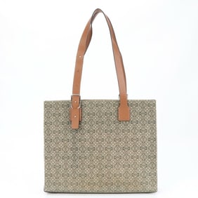 LOEWE Anagram Buckle Horizontal Leather Canvas Shoulder Bag Handbag for Men