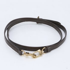 Louis Vuitton Damier Bag Leather Shoulder Strap Brown Men's