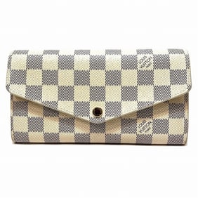 Louis Vuitton Damier Azur Portefeuille Sarah N63208 Long Wallet for Women