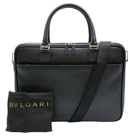 BVLGARI Bvlgari PC case leather black bag