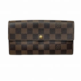 Louis Vuitton Damier Portefeuille Sarah N61734 Long Wallet for Men and Women