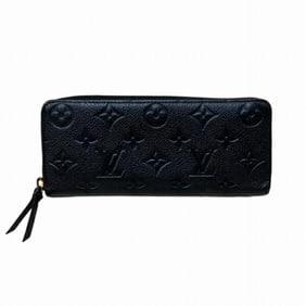 Louis Vuitton Monogram Empreinte Portefeuille Clemence Noir M60171 Long Wallet for Men and Women