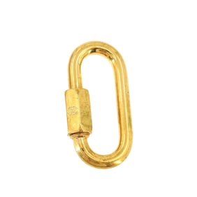 Carabiner, metal joint, gold, fittings, for Chanel CHANEL bags