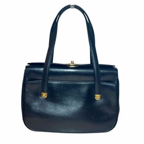 CELINE M04 Turnlock Black Bag Handbag Women's