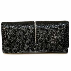 Tod's 4-ring black leather key case for men and women