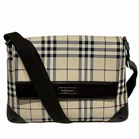 Burberry Nova Check Beige x Brown Bag Shoulder Men's Women's