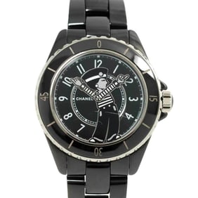 CHANEL Mademoiselle J12 La Pausa H7609 Limited Edition Men's Watch Black Ceramic Automatic
