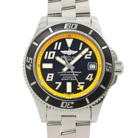 BREITLING Super Ocean 42 A17364 Men's Watch Date Black Automatic Self-Winding