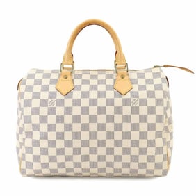 Louis Vuitton Damier Azur Speedy 30 Handbag N41533 Gold Hardware