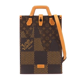 Louis Vuitton Giant Damier Monogram 2way Tote Shoulder Bag NIGO Collaboration Ebene N40355 RFID Mini
