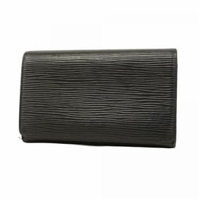 Louis Vuitton Epi Wallet Portefeuille Monnaie-Vieux-Tresor M63502 Noir Women's