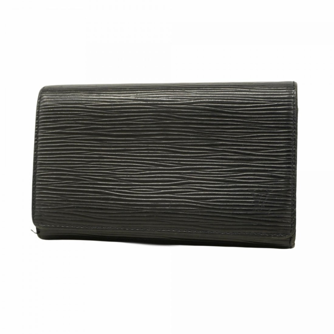 Louis Vuitton Epi Wallet Portefeuille Monnaie-Vieux-Tresor M63502 Noir Women's