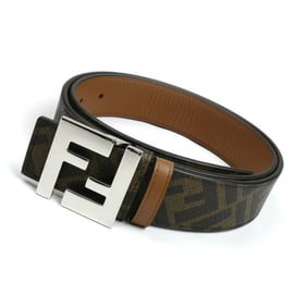 FENDI Zucca FF Belt Brown Men's