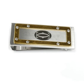 CARTIER Santos de Cartier Stainless Steel Large Money Clip OG000865 Men's