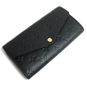 LOUIS VUITTON Portefeuille Sarah Long Wallet in Monogram Empreinte Noir, M82257, Women's