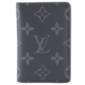 Louis Vuitton Men's Card Case Organizer de Poche Monogram Eclipse M61696
