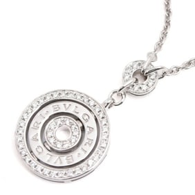 Bvlgari Women's Astrale Cerchi Diamond Necklace in White Gold (750WG)