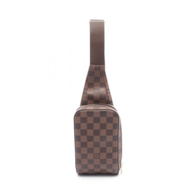 Louis Vuitton Geronimos Waist Bag/Body Bag, Coated Canvas with Damier Leather, Brown, for Men and