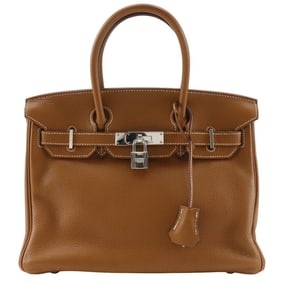 Hermes Hermès Birkin 30 Handbag, Togo Gold, 2006, Brown, Size L, A5, Belt Clasp, Women's