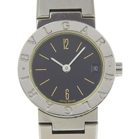 BVLGARI Bzero1 Watch, BZero1 BB23SS, Stainless Steel, Quartz Movement, Analog Display, Black Dial,