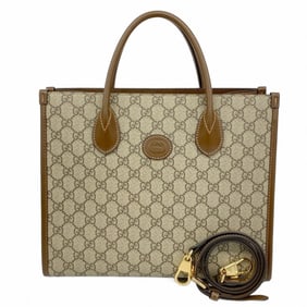 Gucci GG Supreme handbag 659983 brown 2-way bag for women