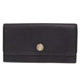 Bvlgari Monete 35963 Black Leather Long Wallet 1036 BVLGARI