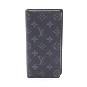 Louis Vuitton Portefeuille Brazza Bifold Long Wallet in Coated Canvas Monogram Eclipse, Men's,
