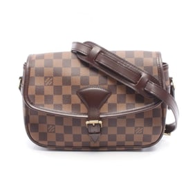 Louis Vuitton Sologne Shoulder Bag, Coated Canvas and Leather with Damier Finish, Brown, N48079