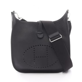 Hermes Hermès Evelyn 3 Trois PM Shoulder Bag in Taurillon Clemence Leather, Black