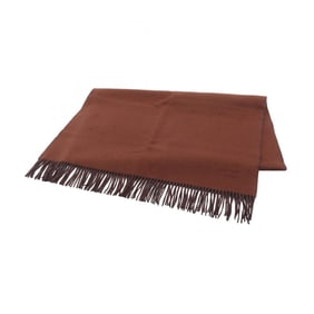 Hermes cashmere scarf for men and women in brown navy.