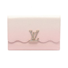 Louis Vuitton Capucines Portefeuille Tri-fold Wallet, Leather, Women's, Shaded Pink, M83686