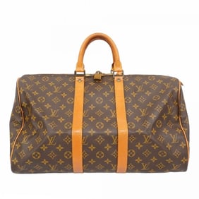 Louis Vuitton Monogram Keepall 45 Boston Bag M41428 Brown Men's and Women's