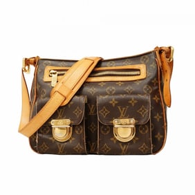 Louis Vuitton Monogram Hudson GM Shoulder Bag M40045 Brown Women's