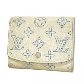 Louis Vuitton Mahina Portefeuille Iris Compact Wallet M11802 White/Blue Women's