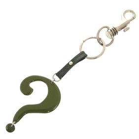 Chloé Chloe Key Ring Question Charm Keychain Metal/Metal Green 1875
