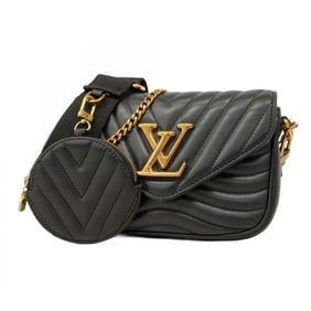 Louis Vuitton New Wave Multi Pochette Shoulder Bag M56461 Black Women's