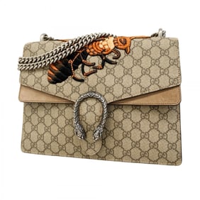 Gucci GG Supreme Dionysus Shoulder Bag 400235 Brown Women's