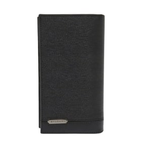 Unused Bvlgari Serpenti Scaglie Man 284731 Leather Black Long Wallet 0501 BVLGARI