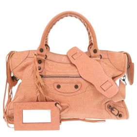 Balenciaga The City 115748 Leather Pink 2-Way Handbag 0693 BALENCIAGA