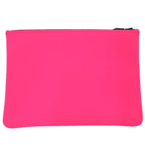 Unused Hermès Neoban GM Polyamide Elastane Bubblegum Pink Pouch Bag ZAA5 HERMES
