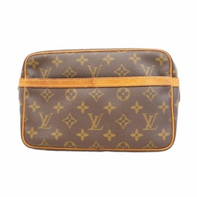 Louis Vuitton Monogram Compiègne 23 Clutch Bag M51847 Brown Men's/Women's