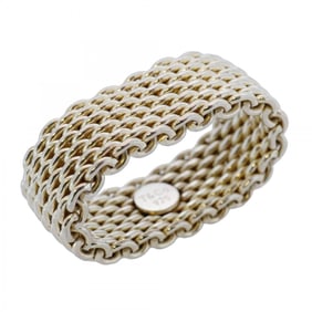 Tiffany Somerset Mesh Ring in Silver 925, Size 13 for Women