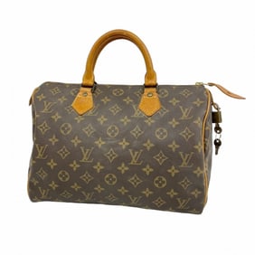 Louis Vuitton Monogram Speedy 30 Handbag M41108 Brown Women's P1608227