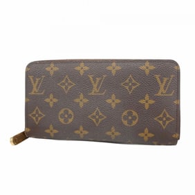Louis Vuitton Monogram Zippy Wallet M60017 Brown Men's and Women's