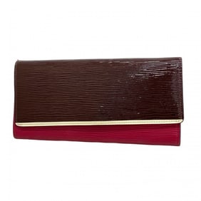 Louis Vuitton Epi Leather Portefeuille Flore Long Wallet M60364 Prunnu Electric for Women