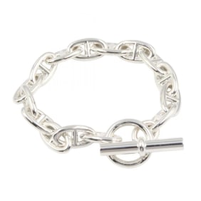 Hermes Hermès Chaine d'Ancre GM 15-link bracelet, sterling silver, for men and women.