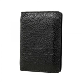 Louis Vuitton Monogram Taurillon Organizer de Poche Card Case M69044 Black Men's