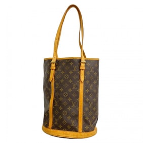 Louis Vuitton Monogram Bucket GM Tote Bag M42236 Brown Women's