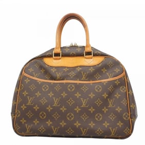 Louis Vuitton Monogram Deauville Handbag M47270 Brown Women's